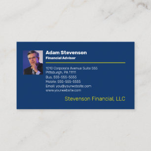Financial Advisor   Planner Professional Business  Business Card