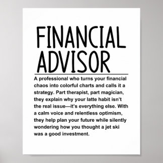 Financial advisor poster