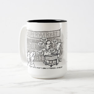 Financial advisor template Two-Tone coffee mug