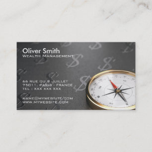 Financial advisor, wealth manager. business card