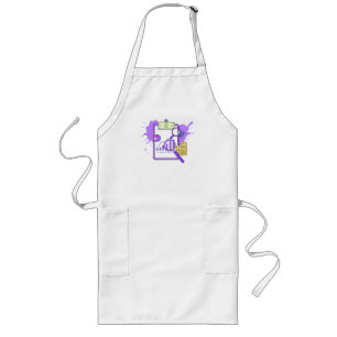 Financial Analysis Report Money Magnifying Glass Long Apron