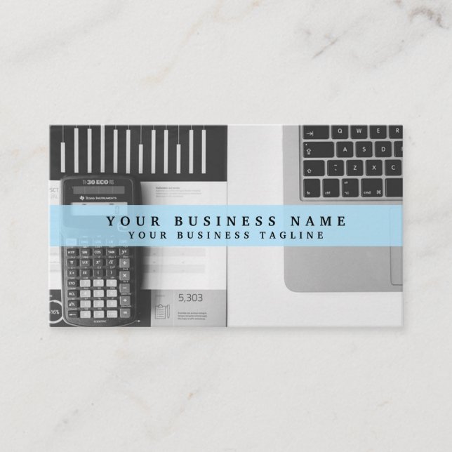 Financial Analyst Business Card (Front)