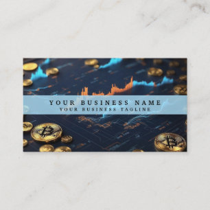Financial Analyst Cryptocurrency Business Card