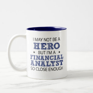 Financial Analyst Job Humor Novelty Two-Tone Coffee Mug