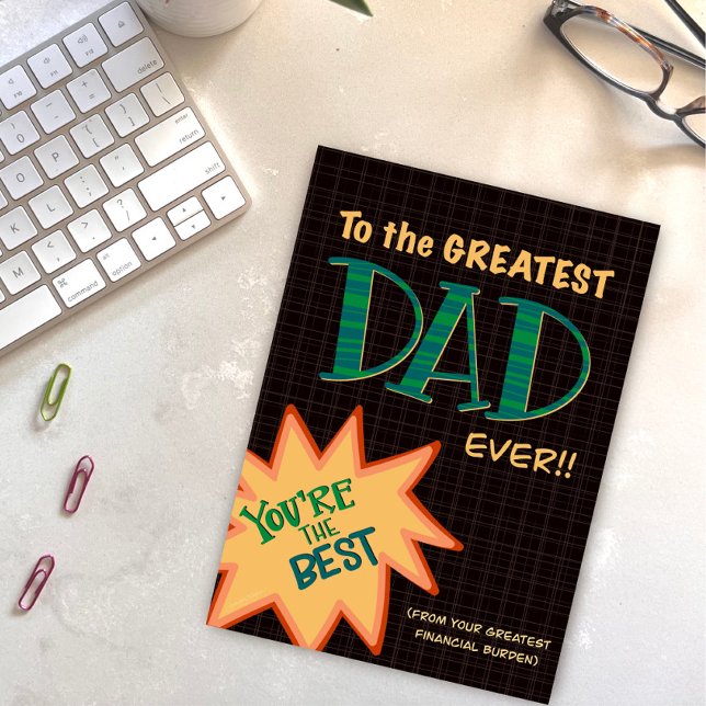  Financial Burden Funny Father’s Day Inspirivity Card (Creator Uploaded)