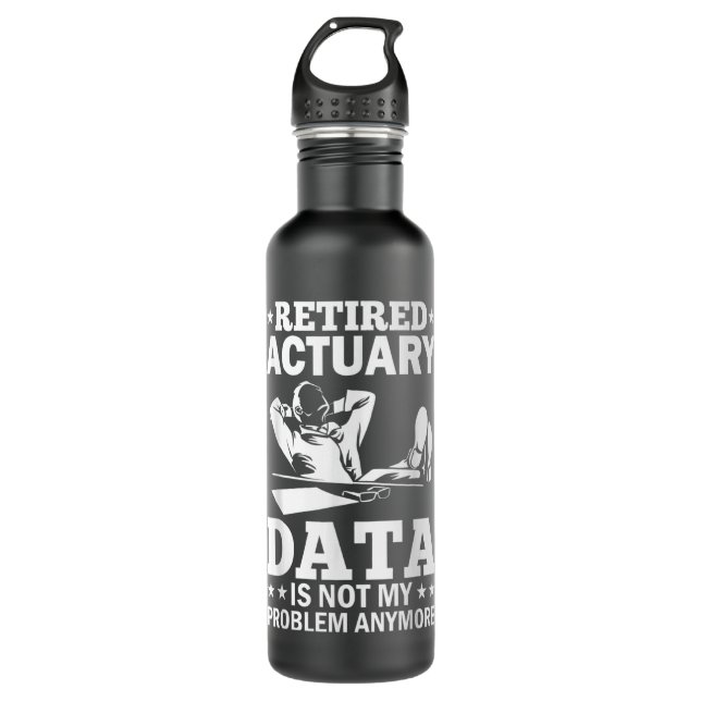 Financial Calculator Financial Planner Actuary Sta 710 Ml Water Bottle (Front)