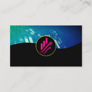 Financial Chart Ai Business Stocks Card