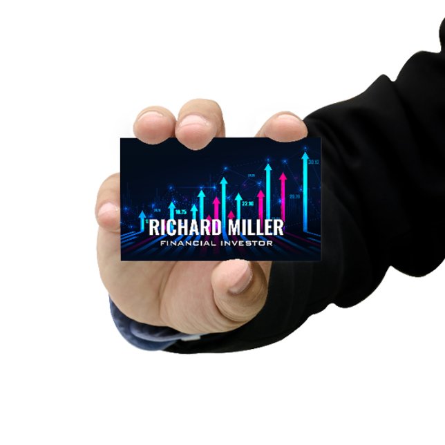 Financial Chart Arrows | Stocks Business Card (Creator Uploaded)