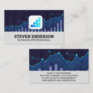 Financial Chart   Graph Chart   Data Business Card