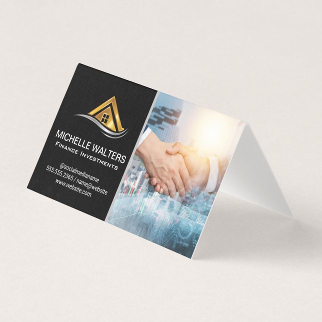 Financial Charts | Property | Shaking Hands (Front)