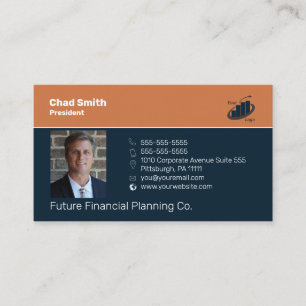 Financial Coach & Trainer Professional Business Card