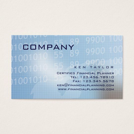 Financial / Computer Technical Business Card