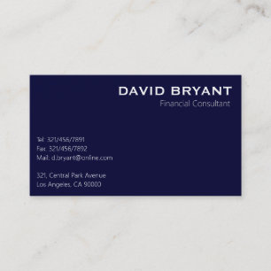 Financial Consultant - Business Cards