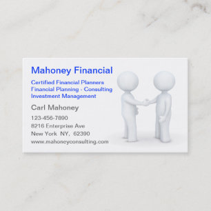 Financial Consulting Insurance Agent Business Card