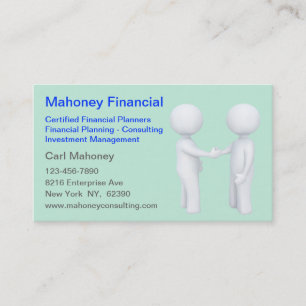 Financial Consulting Insurance Agent Business Card