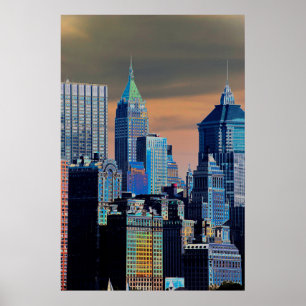  Financial District Lower Manhattan  Poster
