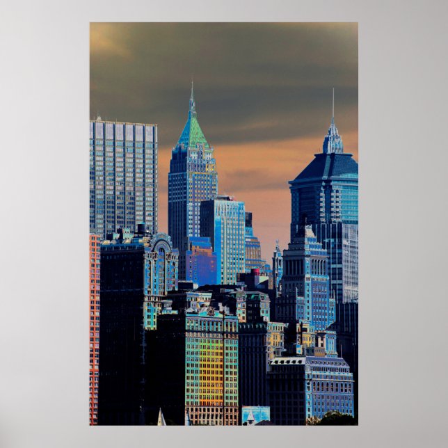  Financial District Lower Manhattan  Poster (Front)