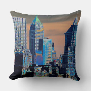 Financial District Lower Manhattan Poster Cushion