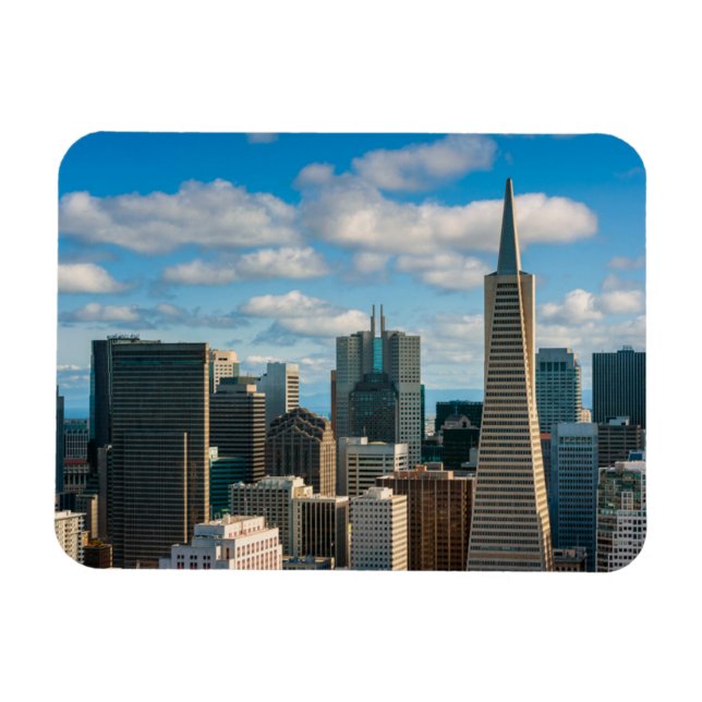 Financial District Skyline of San Francisco Magnet (Horizontal)