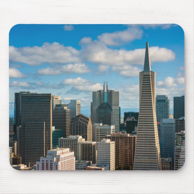Financial District Skyline of San Francisco Mouse Mat (Front)