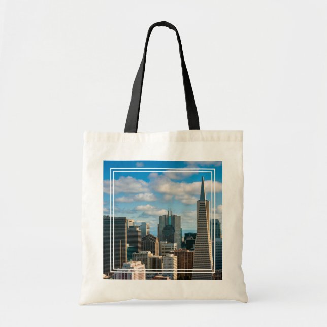 Financial District Skyline of San Francisco Tote Bag (Front)