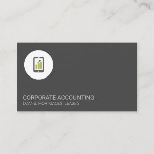 Financial Graph   Consulting Business Card