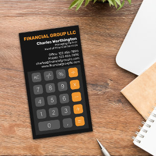 Financial Group Company Business Card