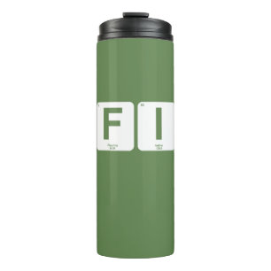 Financial Independence Periodic Table Thermal Tumbler