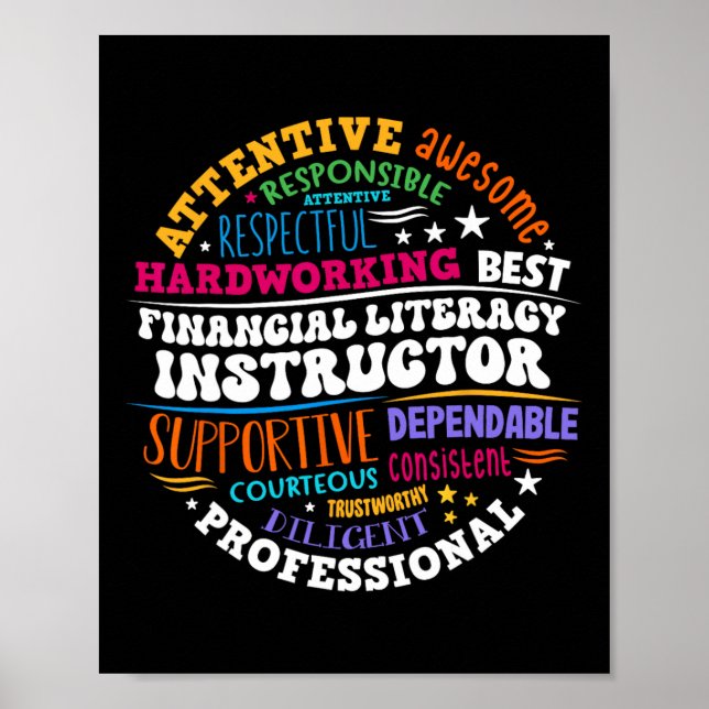 Financial Literacy Instructor Appreciation Week Sq Poster (Front)