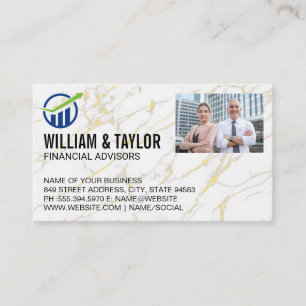 Financial Logo   Business People Business Card