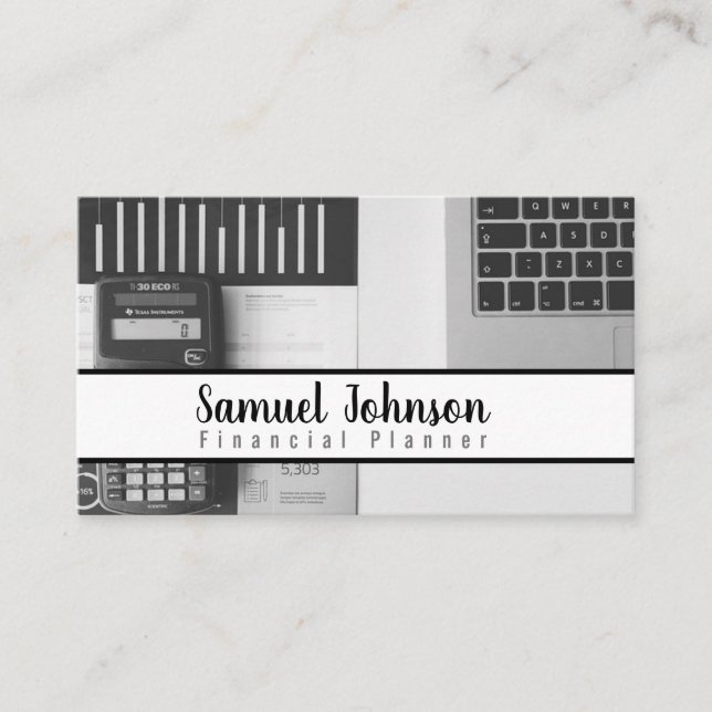 Financial Planner Accountant Wealth Management Business Card (Front)