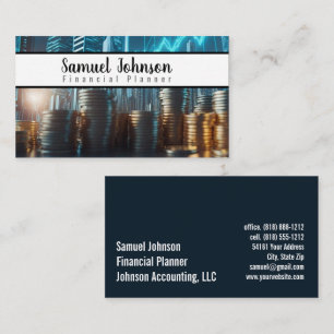 Financial Planner Accountant Wealth Management Business Card