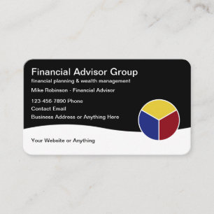 Financial Planner And Wealth Management Business Card