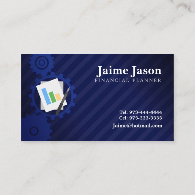 Financial Planner Business Cards (Back)