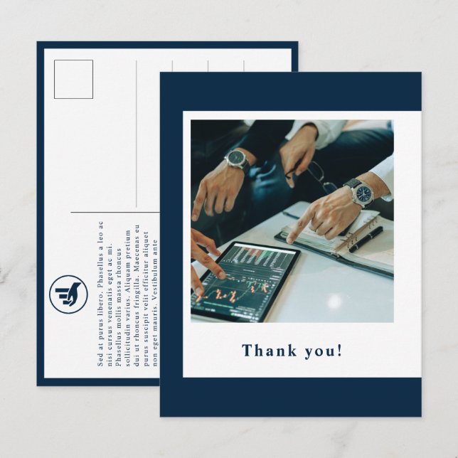 Financial Planner Promotional Thank You Postcard (Front/Back)