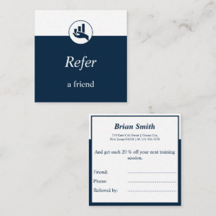 Financial Planner Refer A Friend Square Square Business Card