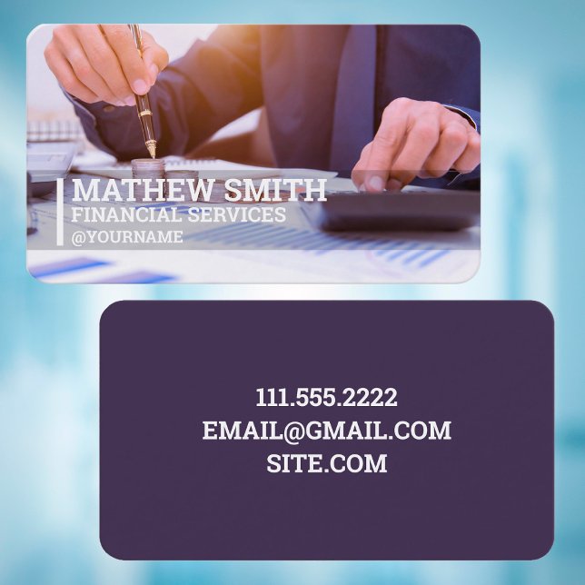 Financial Services Business Card (Financial Services Business Cards)
