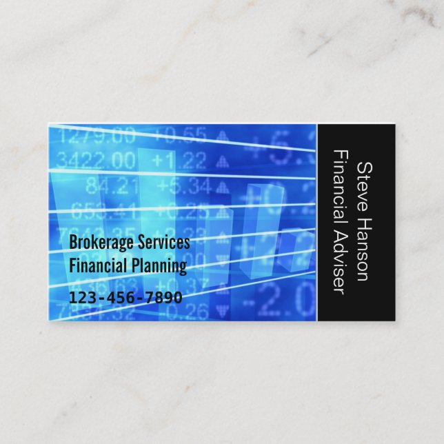 Financial Services Company Business Card (Front)