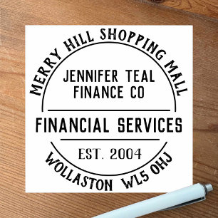 Financial Services Rubber Stamp