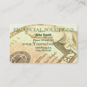 Financial Solutions Money Business Card