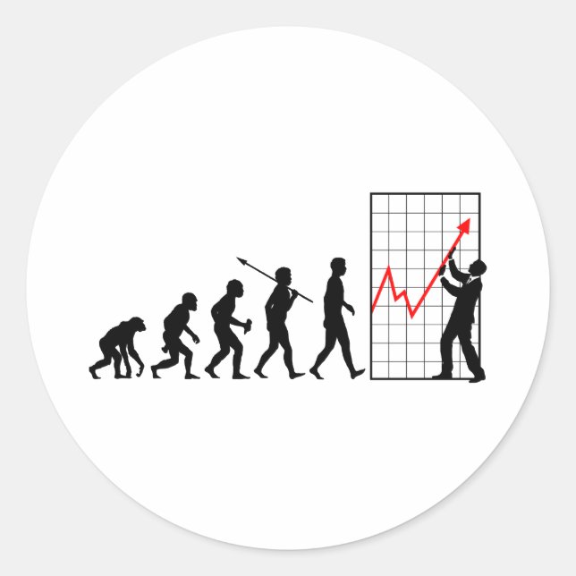 Financial Trader Classic Round Sticker (Front)