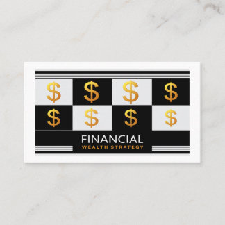 Financial Wealth Management Money Advisor Strategy Business Card