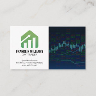 Financials Day Trading Stocks Business Card