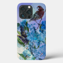 Finch and Flowers iPhone Case