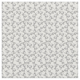 Finch Bird Vintage Bird Art Pattern CUSTOM COLOR Fabric