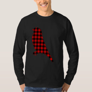 Finch Red Buffalo Plaid Songbird Matching Family P T-Shirt