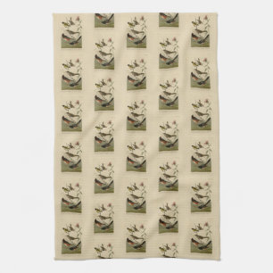 Finch, Towhee, Sparrow, Audubon's Birds of America Tea Towel