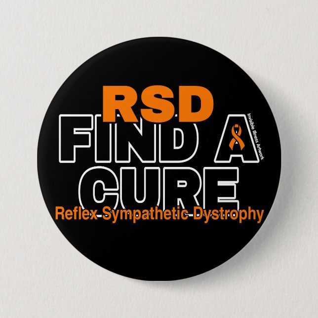 FIND A CURE/BOLD...RSD 7.5 CM ROUND BADGE (Front)