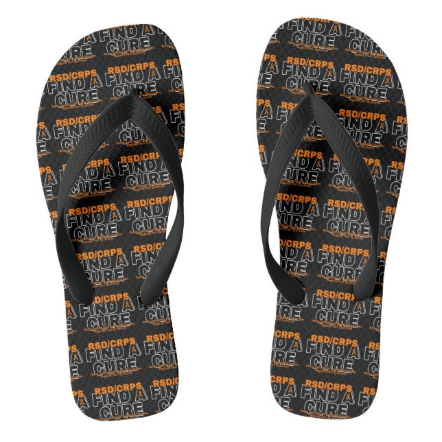 FIND A CURE/BOLD...RSD/CRPS FLIP FLOPS (Footbed)