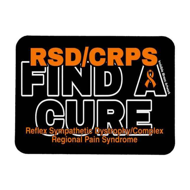 FIND A CURE/BOLD...RSD/CRPS MAGNET (Horizontal)